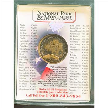NATIONAL PARK & MONUMENT MEDALS, 