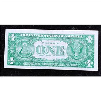 SILVER CERTIFICATE SERIES 1957 A, ONE DOLLAR NOTE, REALLY NICE IN SLEVE