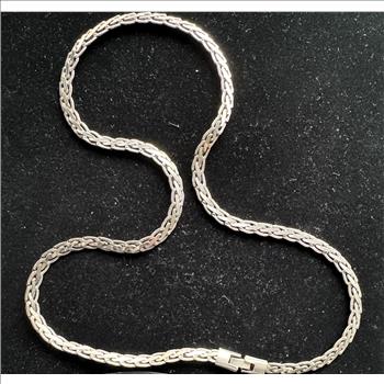 .925 STERLING SILVER VINTAGE BYZANTINE STAMPED UNIQUE HEAVY 24