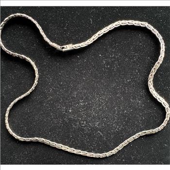 .925 STERLING SILVER VINTAGE BYZANTINE STAMPED UNIQUE HEAVY 24