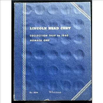 1909-1940 LINCOLN CENT COIN INCOMPLETE COLLECTION SET IN A WHITMAN BOOK