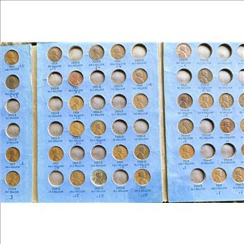 1909-1940 LINCOLN CENT COIN INCOMPLETE COLLECTION SET IN A WHITMAN BOOK