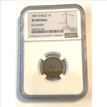 1857 Flying Eagle 1C NGC XF Details