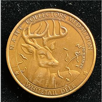 NORTH AMERICAN HUNTING CLUB COIN, WHITETAIL DEER, BU