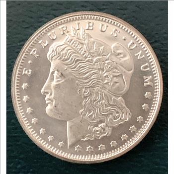 SILVER ONE QUARTER oz .999 FINE SILVER MORGAN ROUND UNCIRCULATED