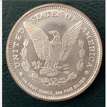SILVER ONE QUARTER oz .999 FINE SILVER MORGAN ROUND UNCIRCULATED
