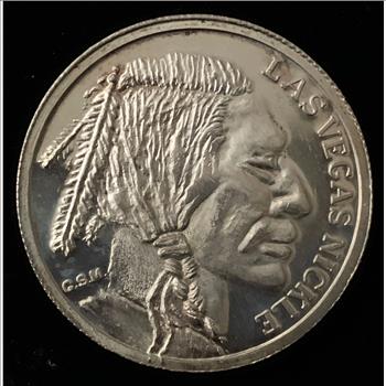 1oz VINTAGE GOLDEN STATE MINT SILVER ROUND 