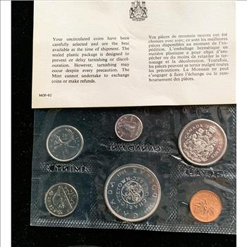 1964 SILVER CANADIAN MINT 6 COIN SET, ORIGINAL CANADA MINT SEALED PKG, PROOF-LIKE BRIGHT SHINING CONDITION