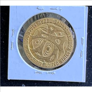 1962 SEATTLE WORLD'S FAIR SPACE NEEDLE UNCIRCULATED COMMEMORATIVE COIN