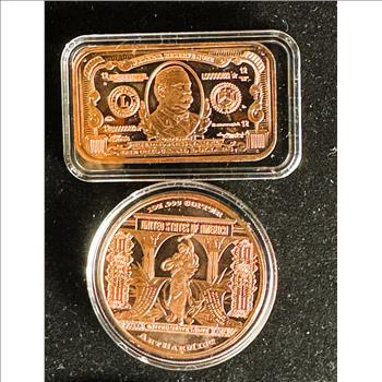 1oz .999 FINE COPPER BAR, 