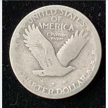 1926 SILVER STANDING LIBERTY QUARTER