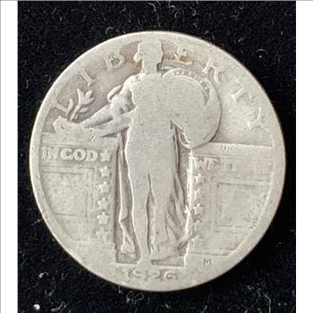 1926 SILVER STANDING LIBERTY QUARTER