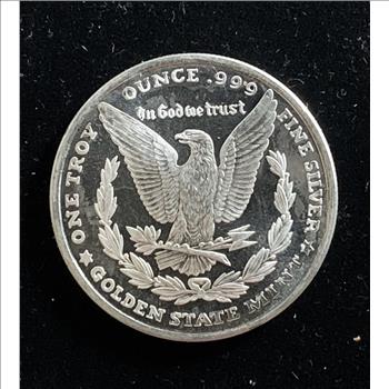 1TROY OZ .999 FINE SILVER GOLDEN STATE MINT