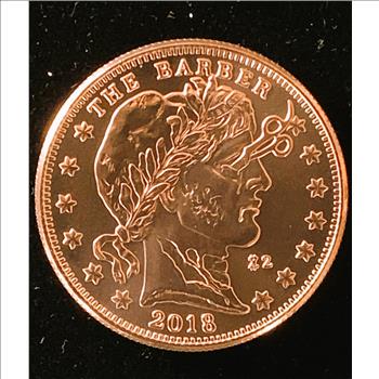 1oz .999 FINE COPPER ROUND COIN 