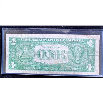 1957 SERIES $1 DOLLAR SILVER CERTIFICATE, RARE 