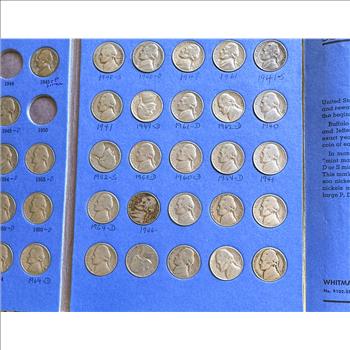 1913- ONE A YEAR INCOMPLETE NICKEL COIN COLLECTION IN A WHITMAN BOOK