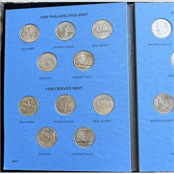 1999-2001 STATEHOOD QUARTER COMPLETE COIN COLLECTION IN A WHITMAN BOOK