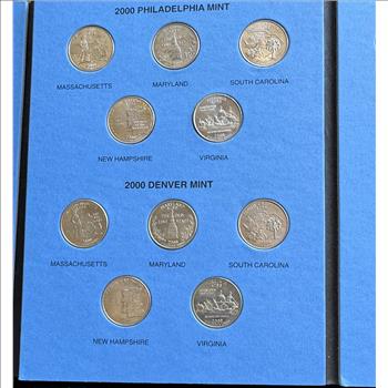 1999-2001 STATEHOOD QUARTER COMPLETE COIN COLLECTION IN A WHITMAN BOOK