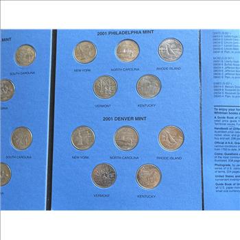 1999-2001 STATEHOOD QUARTER COMPLETE COIN COLLECTION IN A WHITMAN BOOK