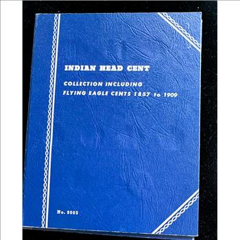 1857-1909 INDIAN HEAD CENT INCOMPLETE COIN COLLECTION IN A WHITMAN BOOK