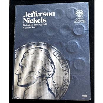 1962 - JEFFERSON NICKEL INCOMPLETE COIN COLLECTION IN A WHITMAN BOOK