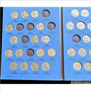 1962 - JEFFERSON NICKEL INCOMPLETE COIN COLLECTION IN A WHITMAN BOOK