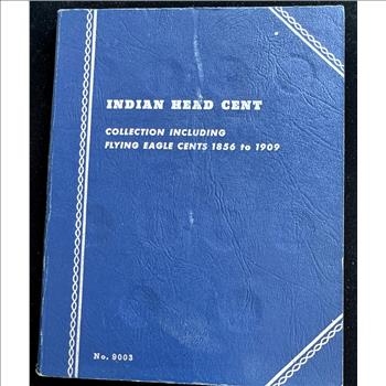 1856-1909 INDIAN HEAD CENT INCOMPLETE COIN SET IN A WHITMAN BOOK