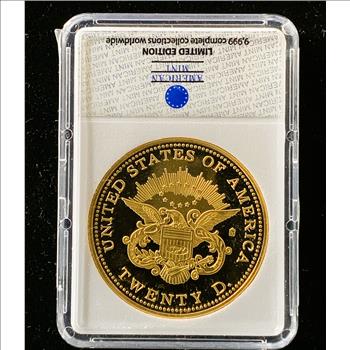 1849 LIBERTY HEAD DOUBLE EAGLE REPLICA , PROOF-LIKE COIN IN THE SLAB