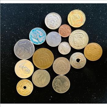 GRAB BAG WORLD COINS, TOKENS , ETC