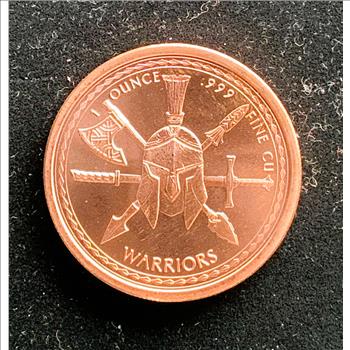 1oz .999 FINE COPPER ROUND 