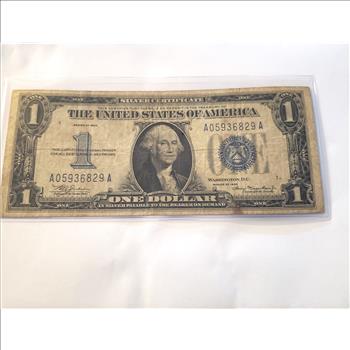 SERIES OF 1934 Silver Certificate (Funny Back)