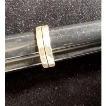 .925 STERLING STAMPED POLISHED SILVER PROMISE RING SIZE 10