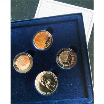 WESTWARD JOURNEY NICKEL SERIES, 2005, (3) COINS & MEDAL, BU PROOF SET, IN SEALED OGP, COA