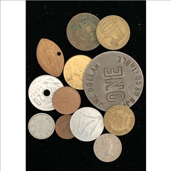 10 + GRAB BAG WORLD COINS TOKENS