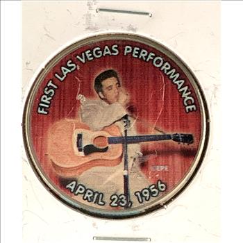 KENNEDY HALF DOLLAR COLLECTABLE ELVIS FIRST LAS VEGAS PERFORMANCE 1956