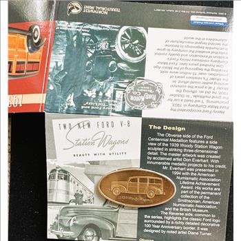 1939 WOODY CENTENNIAL COMMEMORATIVE MEDALLION COIN, , ORIG NT MINT PKG