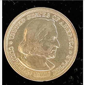 1893 SILVER COLUMBIAN EXPOSITION (CHICAGO WORLD FAIR) COMM UNITED STATES HALF DOLLAR , HIGH GRADE