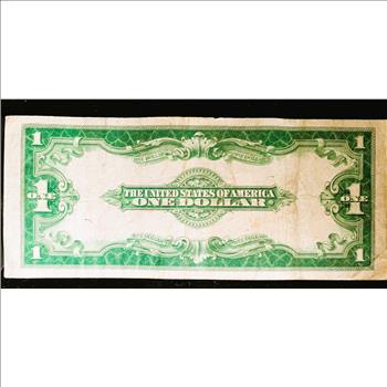 LARGE $1 DOLLAR NOTE SILVER CERTIFICATE SERIES 1923, BLUE LABEL, HIGHLY SOUGHT AFTER, EXCELLENT CONDITION, IN SLEEVE