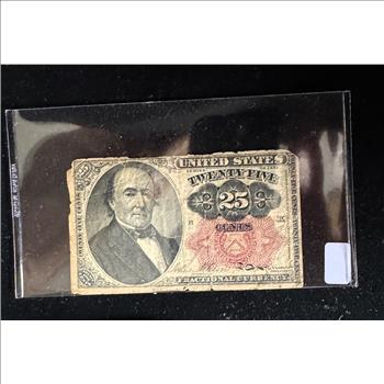 1874 US FRACTIONAL PAPER CURRENCY 25 CENTS
