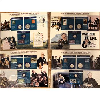 THE LAST DECADE OF U.S. 90% SILVER COINAGE, 1955-1964, ORIG SET WITH 18 HALF DOLLARS, 20 QTRS, 21 DIMES (SEE DESCRIPTION)