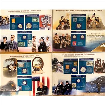 THE LAST DECADE OF U.S. 90% SILVER COINAGE, 1955-1964, ORIG SET WITH 18 HALF DOLLARS, 20 QTRS, 21 DIMES (SEE DESCRIPTION)