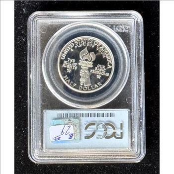 1993-S SILVER PROOF MADISON HALF DOLLAR, GRADED PCGS-PR69 IN THE SLAB