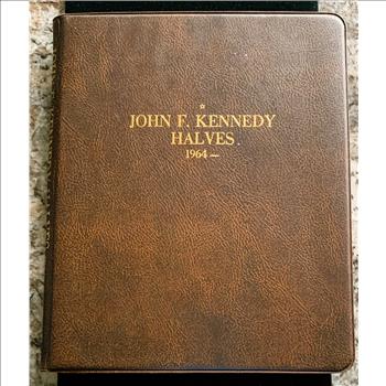 KENNEDY HALF DOLLAR COLLECTION COIN SET, 12 SILVER & 15 OTHERS, HIGH QUALITY  COINS, IN REALLY NICE COLLECTION BOOK
