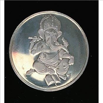 1oz .999 PURE SILVER AMBE MATA / MATA , PROOF COIN, LUSTER TONING ON REVERSE