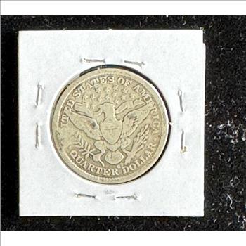 1896-S SEATED LIBERTY VERY RARE QUARTER DOLLAR COIN, NICE