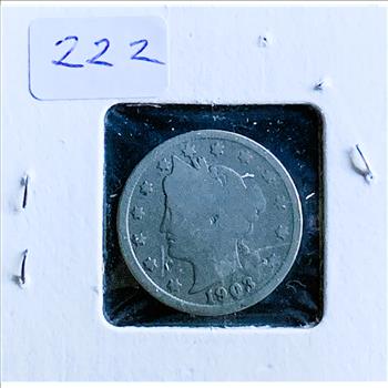 1903 LIBERTY HEAD V NICKEL, NICE COIN