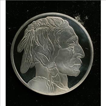 5 TROY Oz .999 BUFFALO SILVER 3 1/2