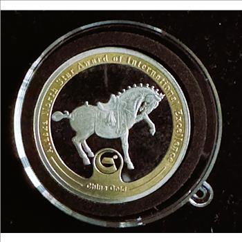 2015 JUNEAU ALASKA KEMSINGTON MINE, RARE, CHINA GOLD, 1oz SILVER PROOF-LIKE UNC COIN IN A CAPSULE