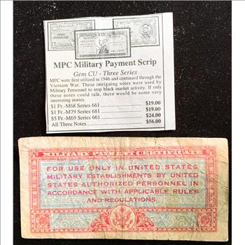 OLD MILITARY SCRIPT 50 CENTS SERIES 471