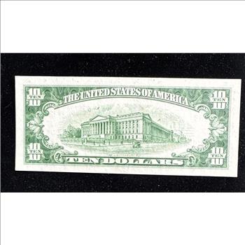 1950 SERIES CRISP $10 DOLLAR FEDERAL RESERVE NOTE, BANK OF SAN FRANCISCO, IN A SLEVE